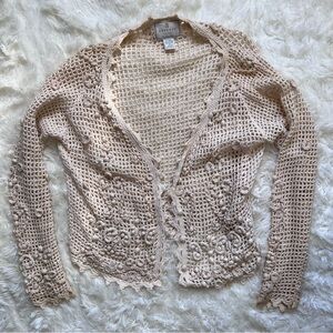 Vintage Express Tricot Handknit Cardigan Sweater